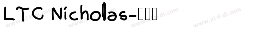 LTC Nicholas字体转换